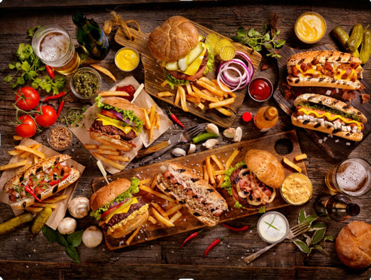 Dads and Grads: Burger and Hot Dog Charcuterie Tray