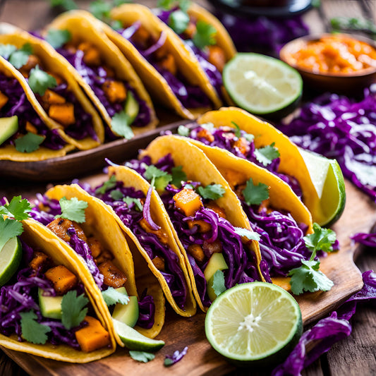 BBQ Butternut Squash Tacos with Que Queen’s Jammin’ Reduced Sugar BBQ Sauce