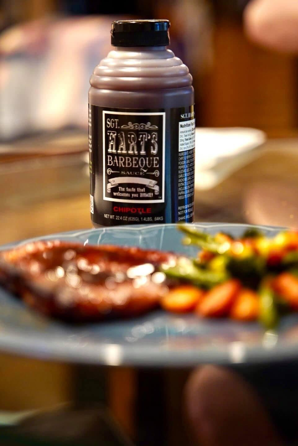 SGT Hart's Chipotle BBQ Sauce, 22.4oz