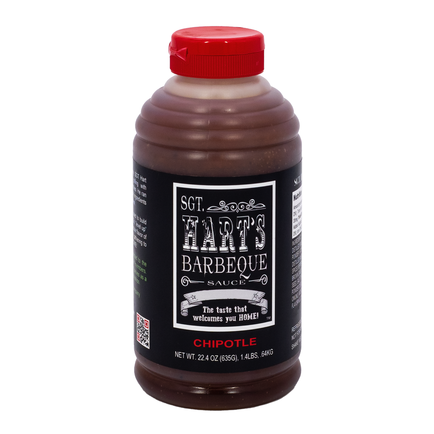 SGT Hart's Chipotle BBQ Sauce, 22.4oz