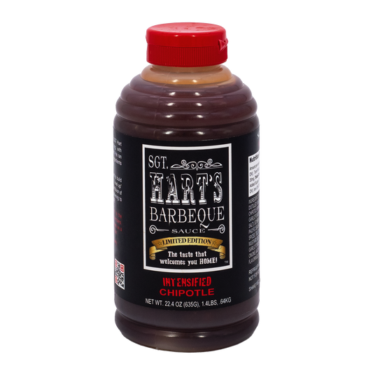 SGT. HART’S INTENSFIED CHIPOTLE BBQ SAUCE, 22.4oz