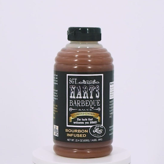 Bourbon Infused flavor SGT Harts Barbecue Sauce video