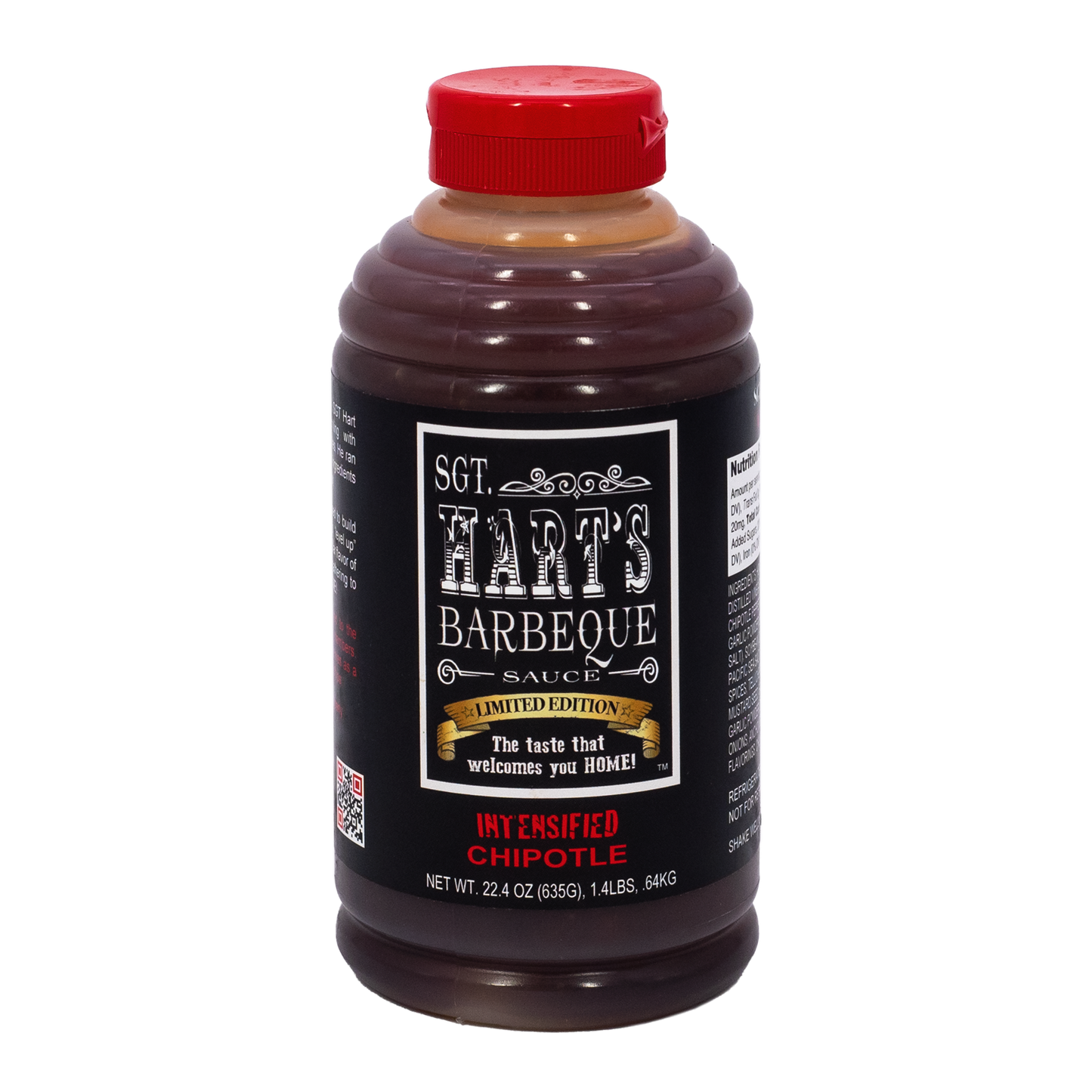 SGT. HART’S INTENSFIED CHIPOTLE BBQ SAUCE, 22.4oz