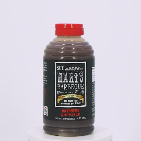 Intensified Habanero flavor SGT Harts barbecue sauce 