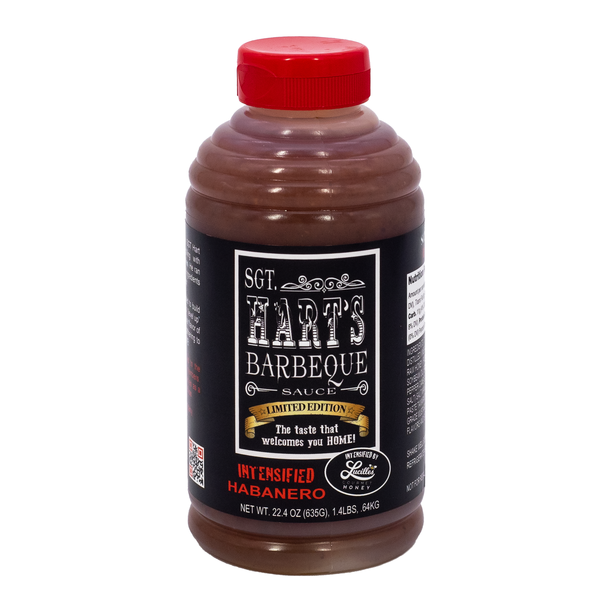 Intensified Habanero flavor SGT Harts barbecue sauce 